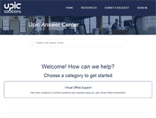 Tablet Screenshot of answercenter.upicsolutions.org